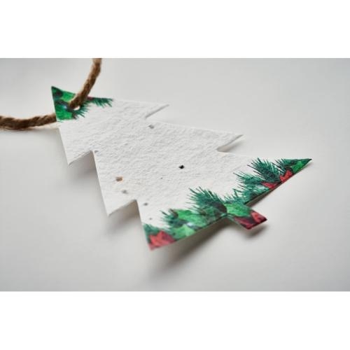 Zaadpapier kerstboom wit