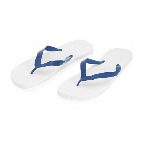 Slippers Sunset wit/blauw,l
